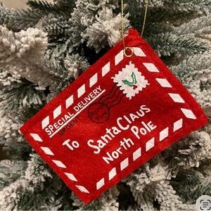 Red Special Delivery Christmas Ornament